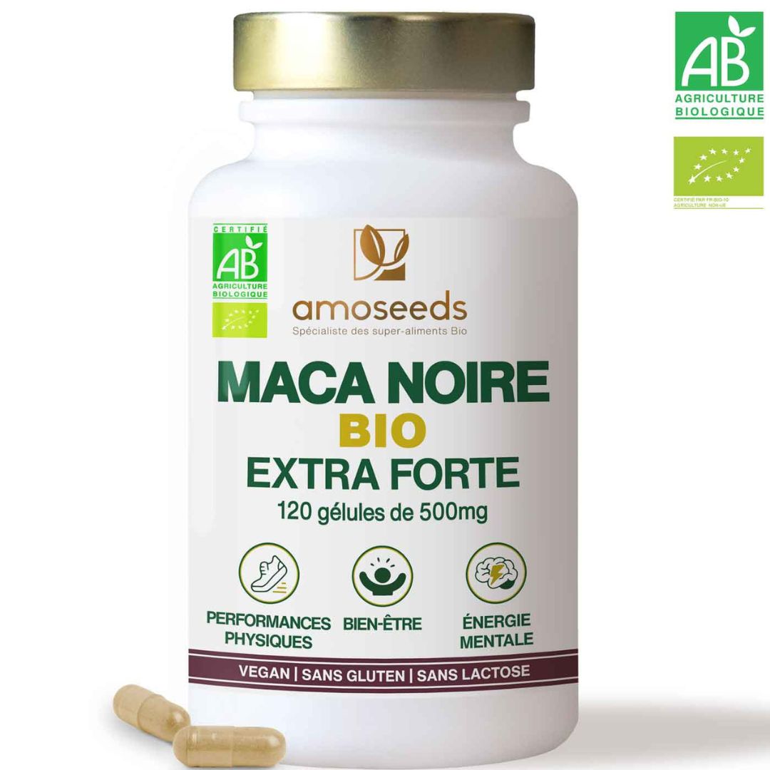 Maca noire bio edxtra forte 120gél