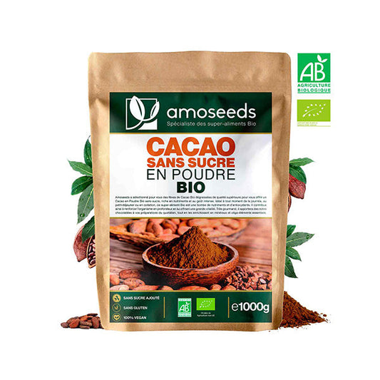 Cacao sans sucre en poudre 1kg